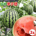 エントリーでポイント5倍 小玉スイカ 送料無料 【青森県産 小玉すいか 南部華手毬 2玉】 食べ応えのあるシャリ感としっかりとした果肉 大向農園から直送 スイカ...