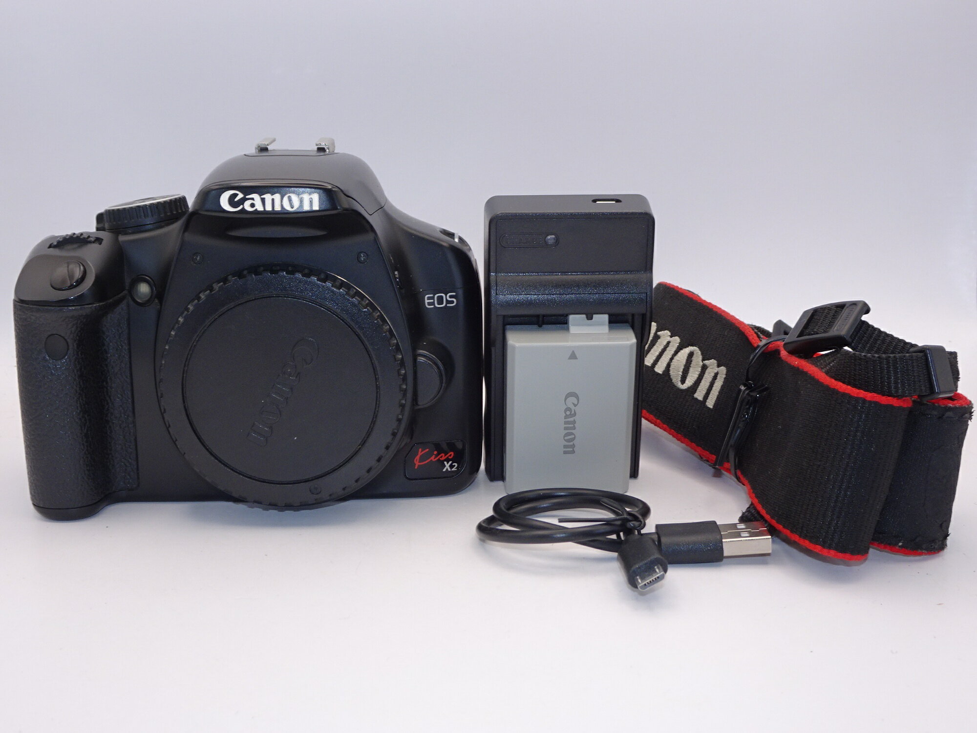 【中古】【外観並級】Canon デジタル一眼レフカメラ EOS Kiss X2 ボディ