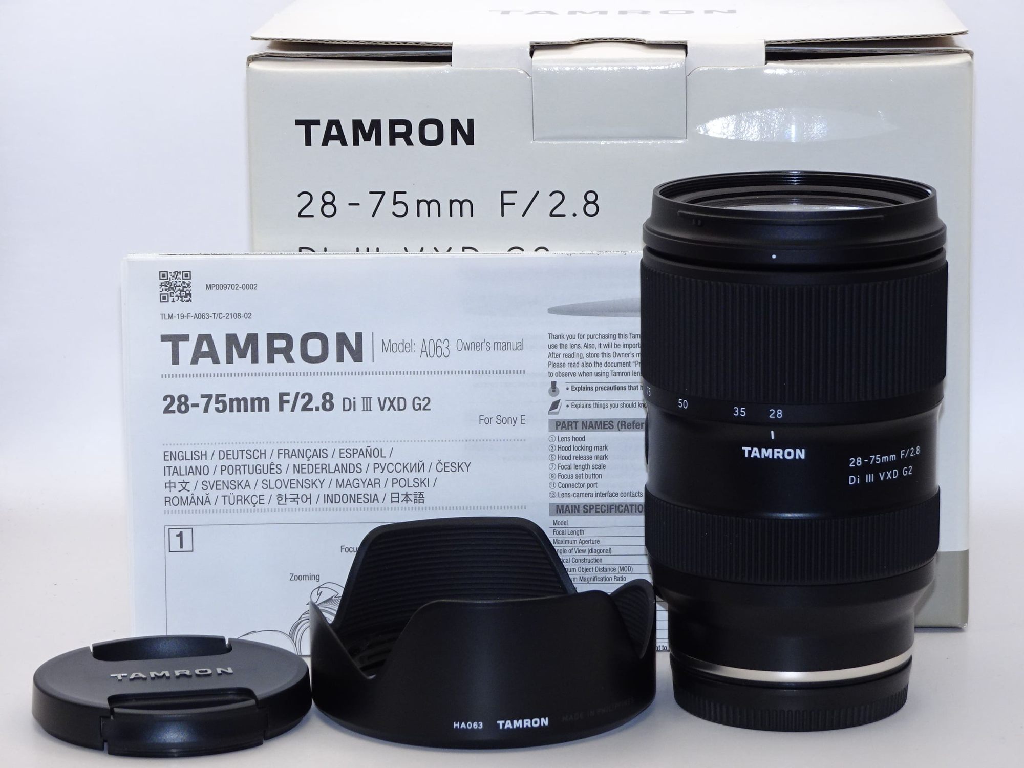 【中古】【外観特上級】タムロン 28-75mm F/2.8 Di III VXD G2 ソニーEマウント用（Model A063）