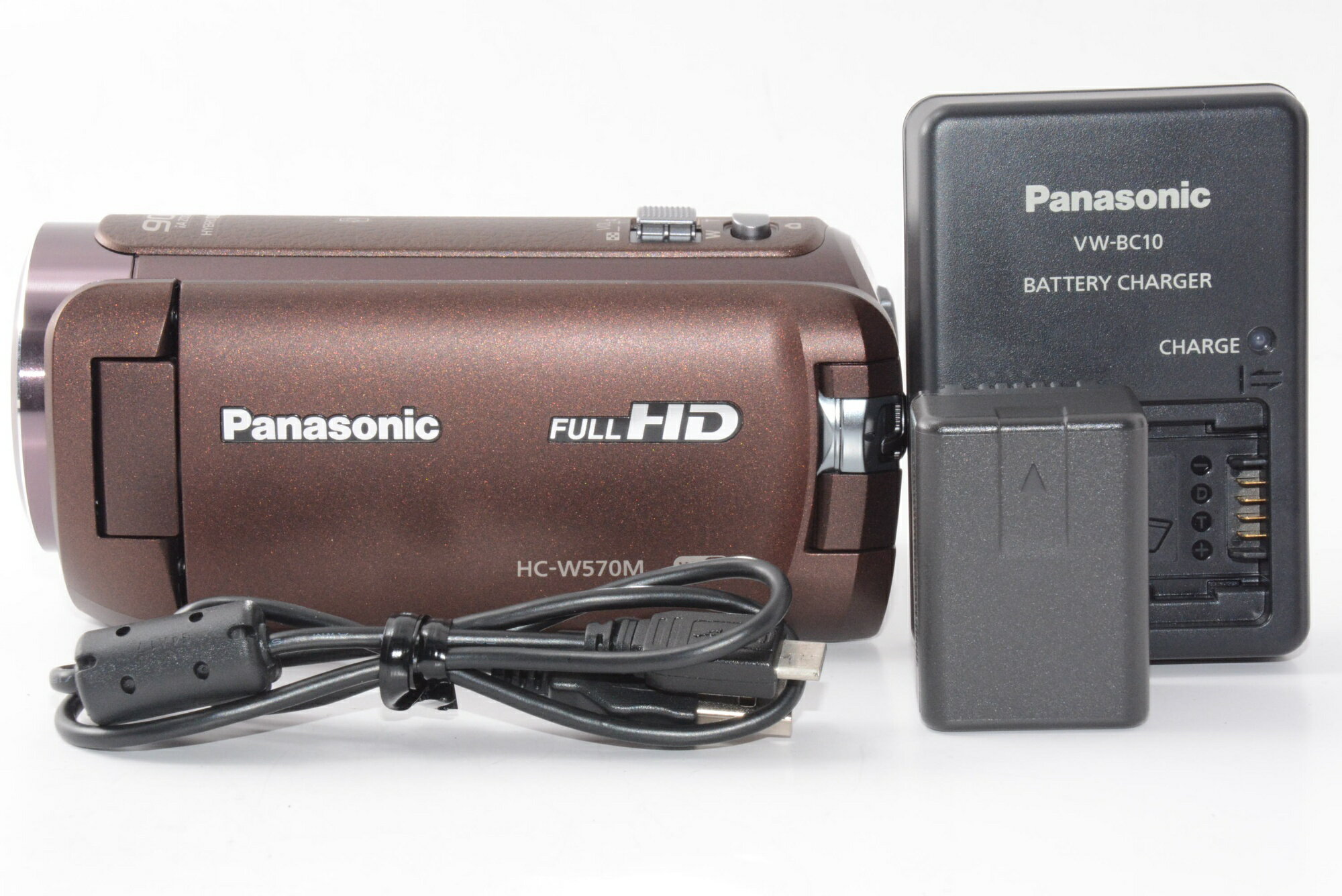 【中古】【外観特上級】パナソニック HDビデオカメラ W570M ブラウン HC-W570M-T