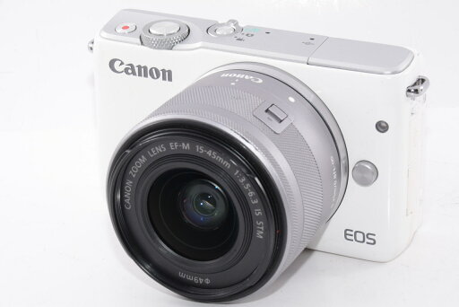 【中古】【外観並級】Canon ミラーレス一眼カメラ EOS M10 レンズキット(ホワイト) EF-M15-45mm F3.5-6.3 IS STM 付属 EOSM10WH-1545ISSTMLK 【中古】【外観並級】Canon ミラーレス一眼カメラ EOS M10 レンズキット(ホワイト) EF-M15-45mm F3.5-6.3 IS STM 付属 EOSM10WH-1545ISSTMLK