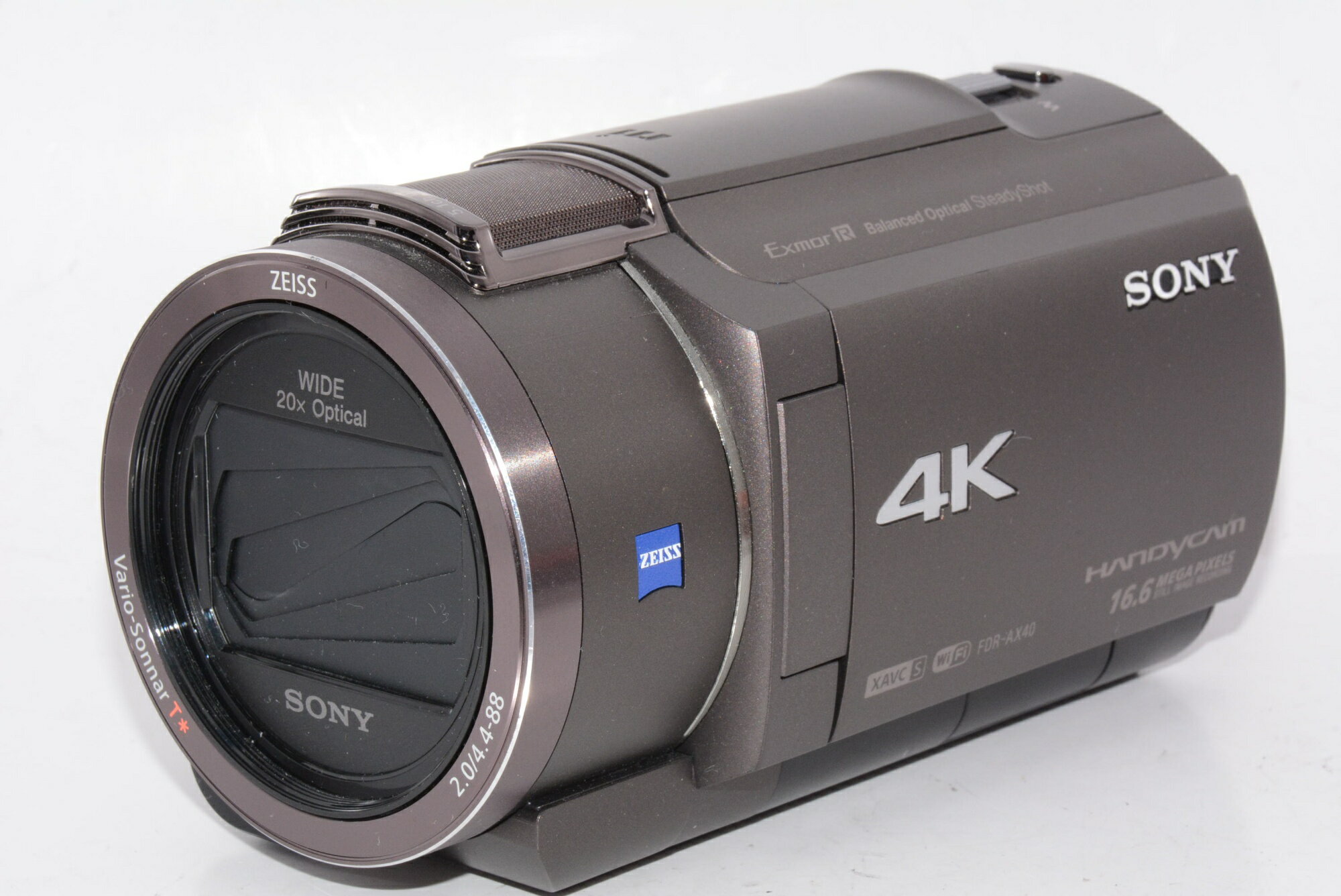 【中古】【外観特上級】ソニー SONY ビデオカメラ FDR-AX40 4K 64GB ブラック Handycam