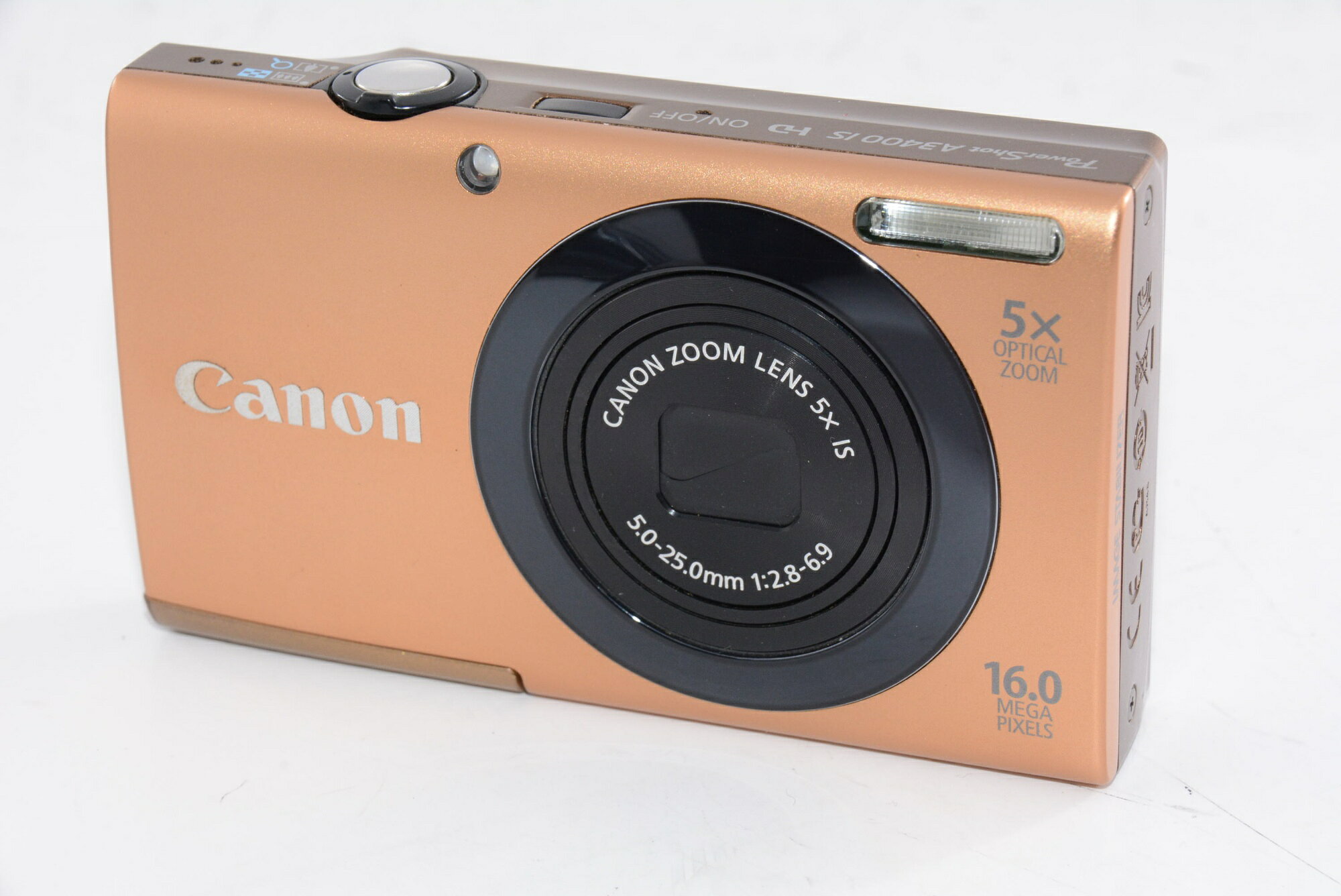 Rakuten - 【中古】【外観特上級】Canon デジタルカメラ PowerShot A3400IS ゴールド