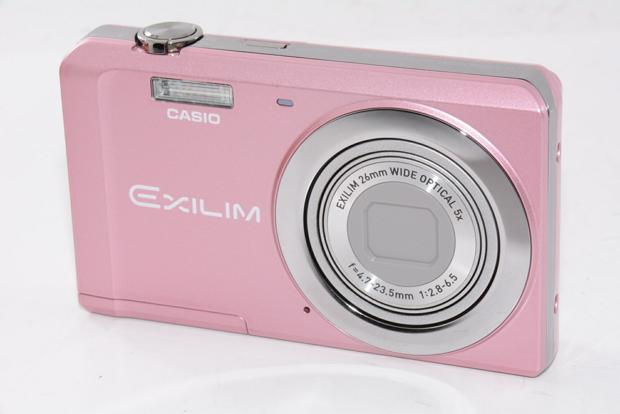 【中古】【外観特上級】CASIO デジタルカメラ EXILIM ピンク EX-ZS5PK