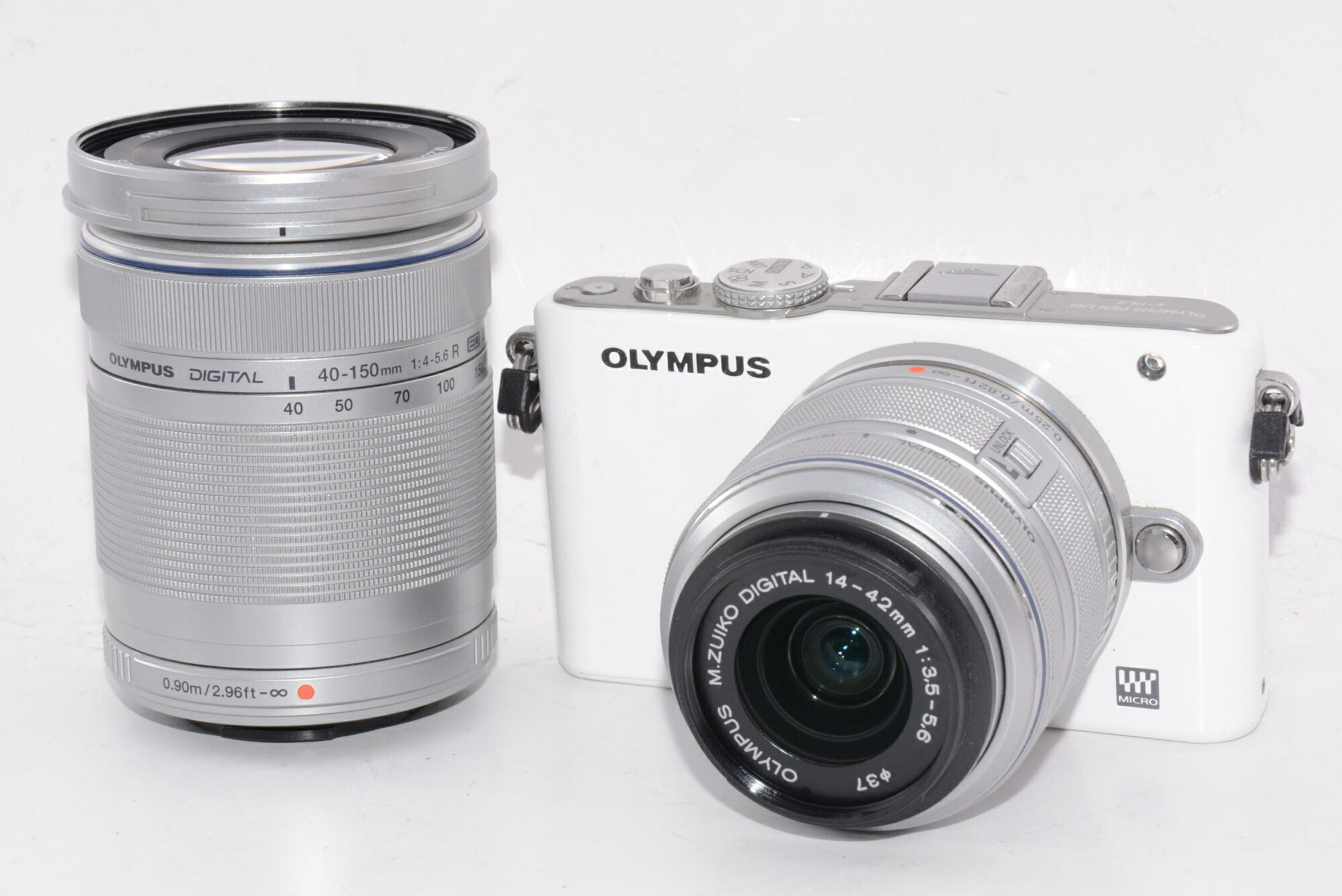 Rakuten - 【中古】【外観並級】OLYMPUS ミラーレス一眼 PEN Lite E-PL3 ダブルズームキット シルバー E-PL3 DZKIT SLV