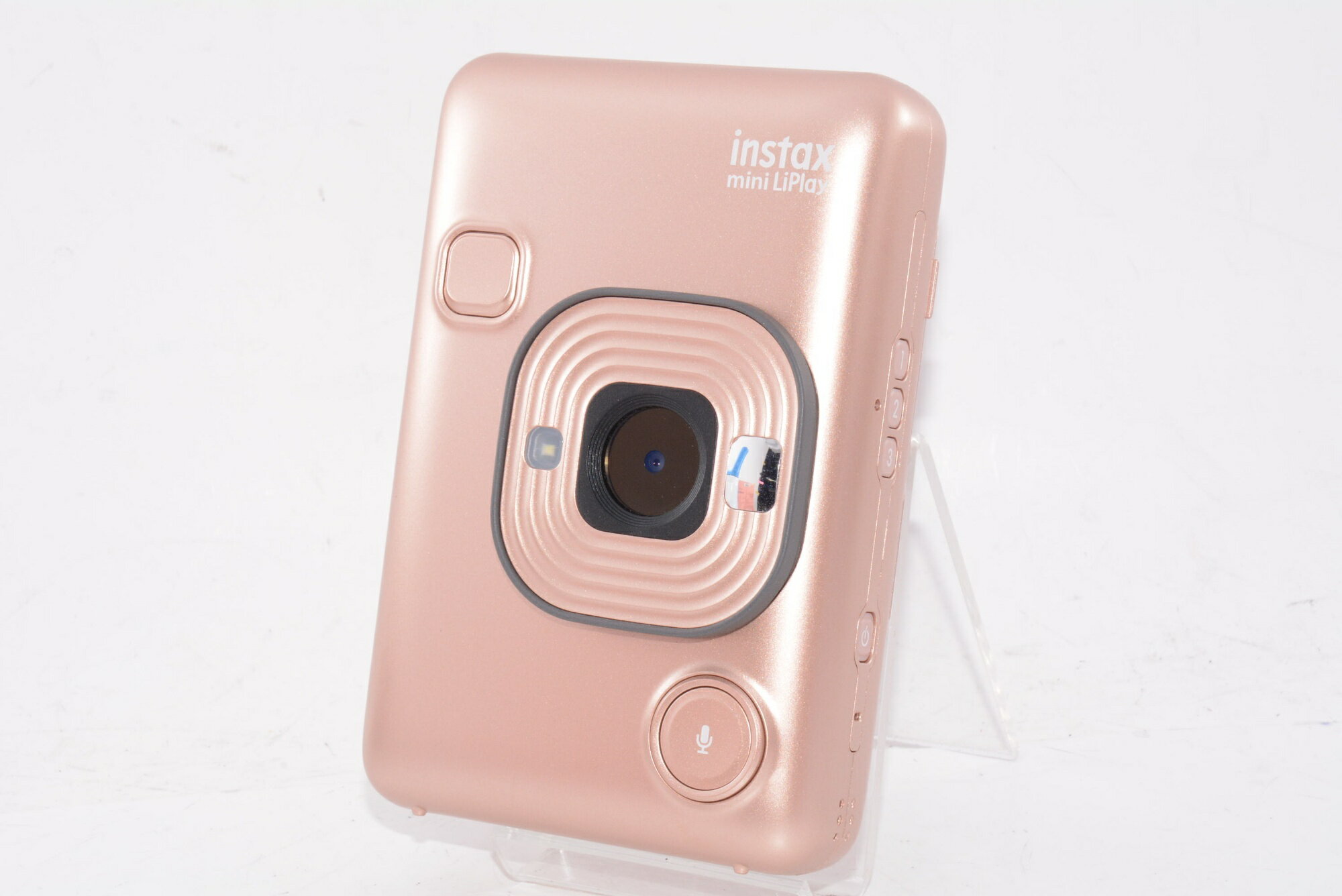 Rakuten - 【中古】【外観特上級】FUJIFILM チェキ インスタントカメラ/スマホプリンター instax mini LiPlay ブラッシュゴールド