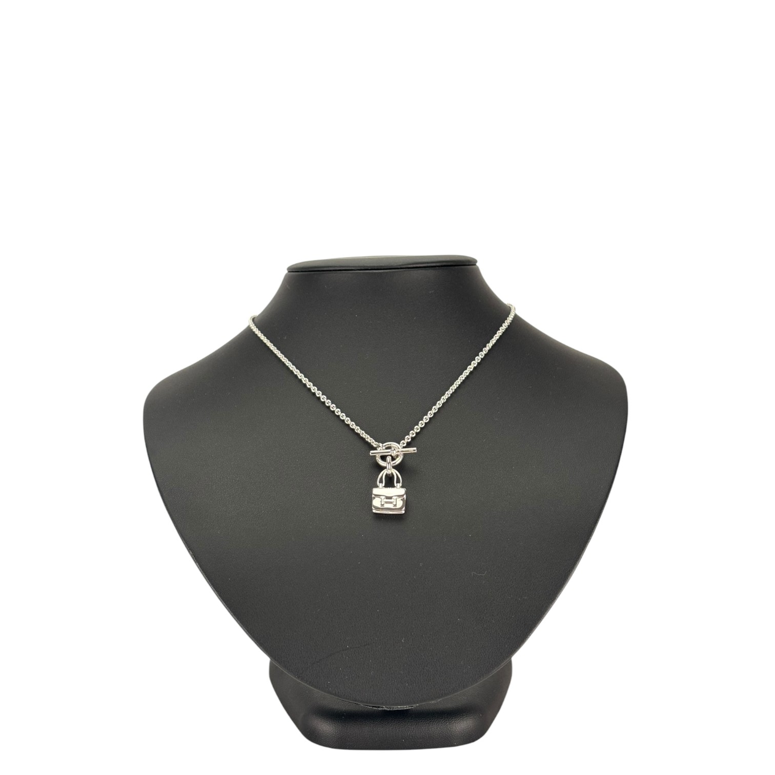 【中古】 HERMES エルメス ネックレス アミュレット コンスタンス ペンダント ネックレス SV925シルバーのサムネイル