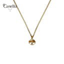 【中古】 CHANEL シャネル ネックレス 23K ゴールドカラー ココマーク アルファベットロゴ 組み合わせデザイン パール調ビーズ付き ペンダント レディース