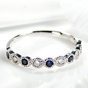 pt900 サファイア ダイヤモンド ミル打ち エタニティ リング指輪 プラチナ PT900 ハーフエタニティ サファイヤ ブルーサファイアリング 一文字 ミル クラシカル ダイヤリング ダイヤモンドリング ダイアリング ダイアモンドリング 9月誕生石 送料無料【品質保証書】のサムネイル