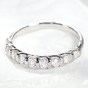 Rakuten - pt900 ダイヤモンド エタニティ リング【無色透明】【0.45ct】【H-SIクラス】ダイヤモンドリング ダイヤリング ダイアモンドリング ダイアリング プラチナ Pt900 エタニティ 人気 可愛い おしゃれ 重ねづけ 【送料無料】【代引手数料無料】【品質保証書】【刻印無料】