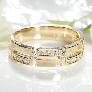 ブランド結婚指輪（マリッジリング） ダイヤモンドリング K18 18金 ゴールド 指輪 イエローゴールド リング 結婚指輪 ペア プレゼント ダイヤ ペアリング 4月誕生石 記念日 誕生日 【品質保証書付】【刻印無料】