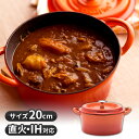 【20%OFFクーポン!8/10限定】【送料無料】ホーロー鍋 両手 IH レトロ 鍋 健康調理 無水調理 直火 キャンプ 蒸気循環 レトロ 鉄鋳物 オーブン 食...