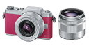 【7/19~26限定!最大4,000円OFF&7/25限定で最大P3倍】【中古】パナソニック ミラーレス一眼カメラ DMC-GF7ダブルズームレンズキット 標準ズームレンズ/望遠ズームレンズ付属 ピンク DMC-GF7W-P