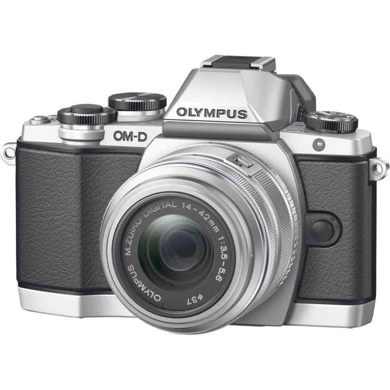 【中古】OLYMPUS ミラーレス一眼 OM-D E-M10 ED 14-42mm F3.5-5.6 EZレンズキット シルバー OM-D E-M10..
