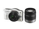 【7/19~26限定!最大4,000円OFF&7/25限定で最大P3倍】【中古】パナソニック ミラーレス一眼カメラ LUMIX GF3 ダブルズームキット シェルホワイト DMC-GF3W-W