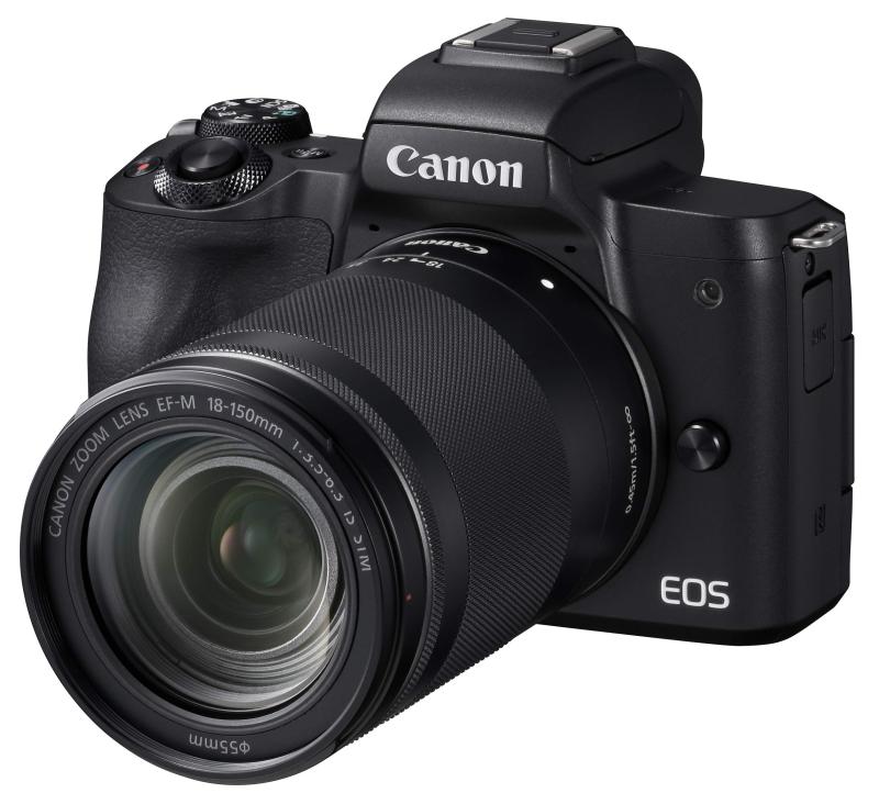 【中古】Canon ミラーレス一眼カメラ EOS Kiss M 高倍率ズームキット ブラック EOSKISSMBK-18150ISSTM(2)