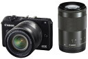 【7/19~26限定!最大4,000円OFF&7/25限定で最大P3倍】【中古】Canon ミラーレス一眼カメラ EOS M2 ダブルズームキット (ブラック) EF-M18-55mm F3.5-5.6 IS STM EF-M55-200mm F4.5-6.3 IS STM付属 EOSM2BK-WZOOMKIT