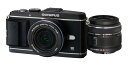 【7/19~26限定!最大4,000円OFF&7/25限定で最大P3倍】【中古】OLYMPUS ミラーレス一眼 PEN E-P3 ツインレンズキット ブラック E-P3 TKIT BLK
