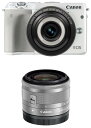 【中古】Canon ミラーレス一眼カメラ EOS M3(ホワイト)・クリエイティブマクロ ダブルレンズキット EOSM3WH-CMWLK