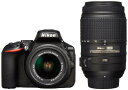【7/19~26限定!最大4,000円OFF&7/25限定で最大P3倍】【中古】Nikon デジタル一眼レフカメラ D5500 ダブルズームキット ブラック 2...