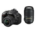 【7/19~26限定!最大4,000円OFF&7/25限定で最大P3倍】【中古】Nikon デジタル一眼レフカメラ D5300 ダブルズームキット ブラック 2...