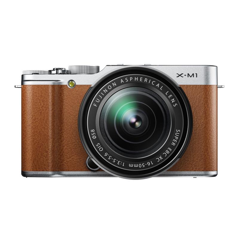 【中古】FUJIFILM ミラーレス一眼 レンズキット ブラウン X-M1BW/1650KIT