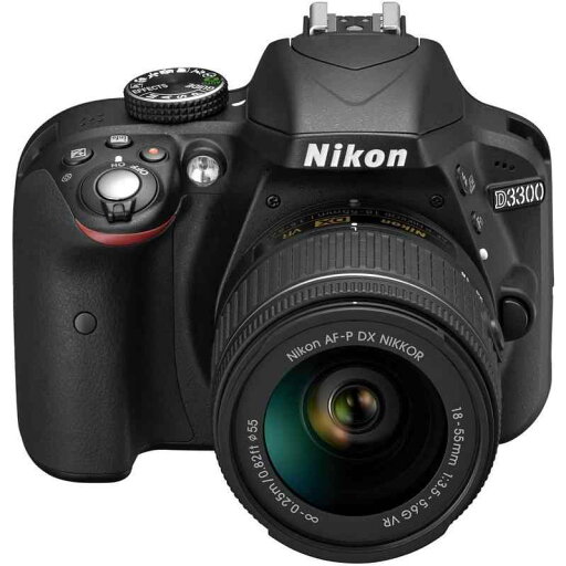 【中古】Nikon D3300 w/ AF-P DX 18-55mm VR デジタル一眼レフ ? ブラック 【中古】Nikon D3300 w/ AF-P DX 18-55mm VR デジタル一眼レフ ? ブラック