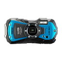 PENTAX WG-90 ブルー 本格防水デジタルカメラ 14m防水 (連続2時間) 1.6m耐衝撃 防塵 -10℃耐寒 アウトドアで活躍するタフネスボディ C...