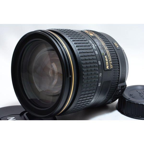 【中古】ニコン Nikon AF-S NIKKOR 24-120mm f/4 G ED VR 美品 標準ズームレンズ 前後キャップ付き
