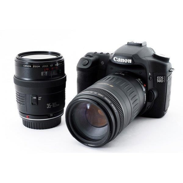 【中古】キヤノン Canon EOS 50D 標準&超望遠ダブルズームセット 美品 本格一眼レフのイチ押しカメラ