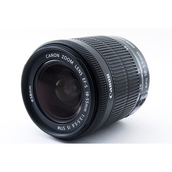 【6/4~6/11限定 最大4,000円OFF 6/5, 6/10限定で最大P3倍】【中古】キヤノン Canon EF-S 18-55mm F3.5-5.6 IS STM 美品 標準ズームレンズ