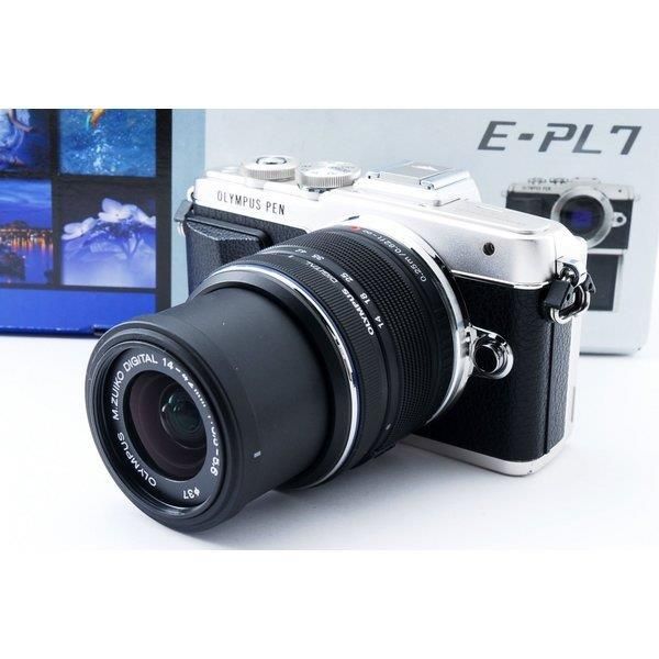 【5/9~5/16限定!最大4,000円OFF&5/10, 5/15限定で最大P3倍】【中古】オリンパス OLYMPUS E-PL7 シルバー レンズセット 美品 SDカード付