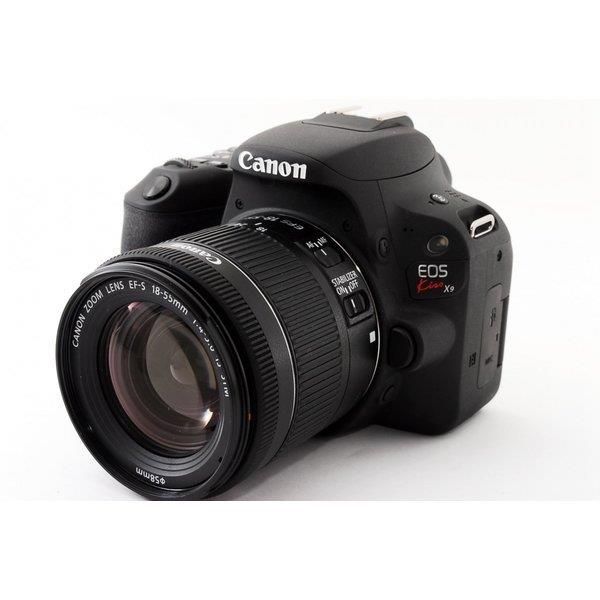 【6/1限定 全品P3倍】【中古】キヤノン Canon EOS Kiss X9 ブラック レンズキット 美品 SDカード付き