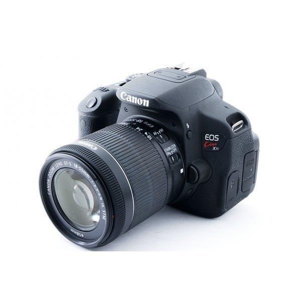 楽天カメラFanks-PROShop 楽天市場店【中古】キヤノン Canon EOS Kiss X7i レンズキット ブラック 美品 ストラップ付き