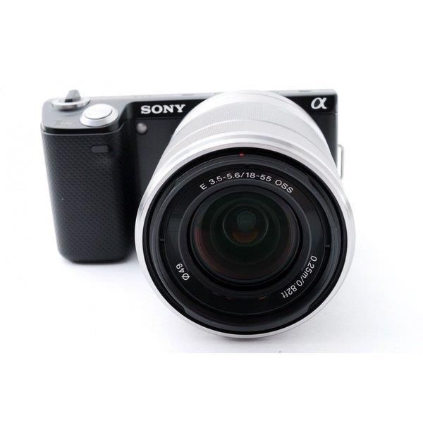 【5/23~5/27限定!最大4,000円OFF&5/25限定で最大P3倍】【中古】ソニー SONY NEX-5N ブラック レンズキット 美品 外付けフラッシュSDカード付き