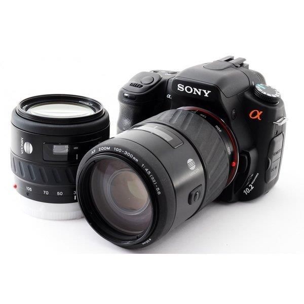 【5/23~5/27限定!最大4,000円OFF&5/25限定で最大P3倍】【中古】ソニー SONY α200 DSLR-A200 初心者に最適 標準&超望遠ダブルズームセット 美品 ストラップ付き