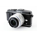 【中古】オリンパス OLYMPUS E-P3 レンズセット ブラック 美品 SDカード付き