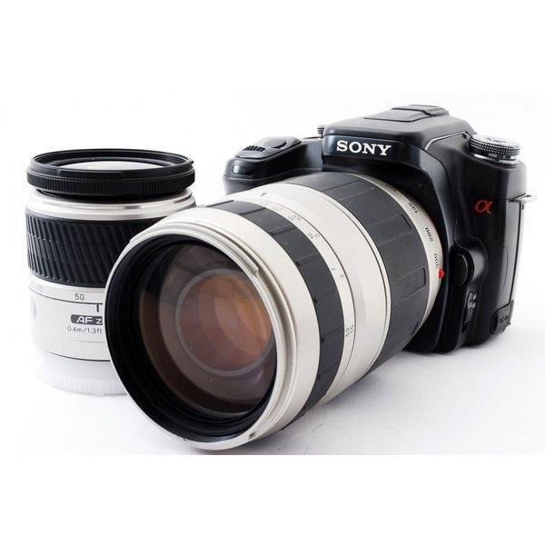 【5/23~5/27限定!最大4,000円OFF&5/25限定で最大P3倍】【中古】ソニー SONY α100 DSLR-A100 標準&望遠ダブルズームセット 美品 ストラップ付き