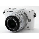 【7/4~11限定!最大4,000円OFF&7/5,7/10限定で最大P3倍】【中古】オリンパス OLYMPUS E-PL3 ホワイト レンズセット 美品 SD...