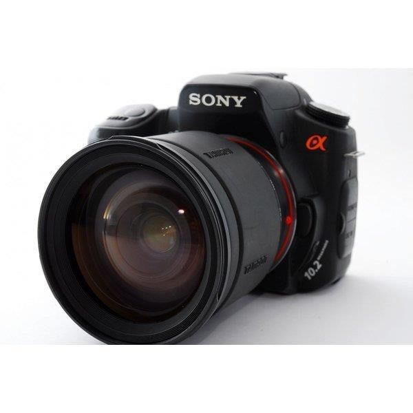 【5/23~5/27限定!最大4,000円OFF&5/25限定で最大P3倍】【中古】ソニー SONY α200 DSLR-A200 高倍率ズームレンズセット ブラック 美品 ストラップ付き