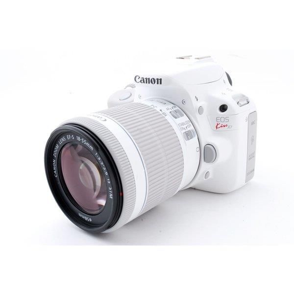 【5/9~5/16限定!最大4,000円OFF&5/10, 5/15限定で最大P3倍】【中古】キヤノン Canon EOS Kiss X7 レンズキット ホワイト SDカード付き