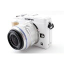 【5/1限定 全品P3倍】【中古】オリンパス OLYMPUS E-PL2 ホワイト レンズキット 美品 SDカード付