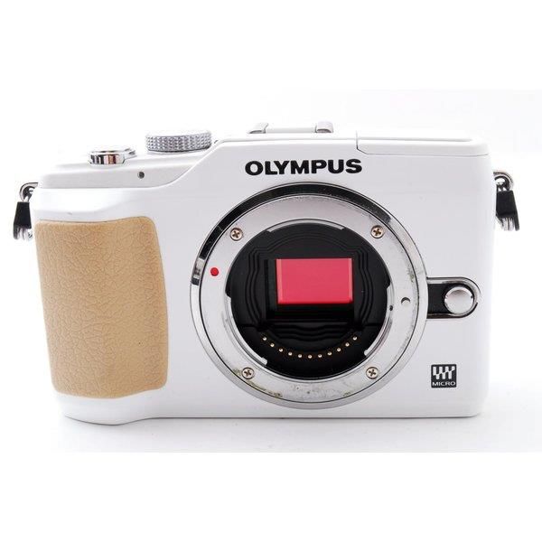 【中古】オリンパス OLYMPUS E-PL2 ホワイト レンズキット 美品 SDカード付