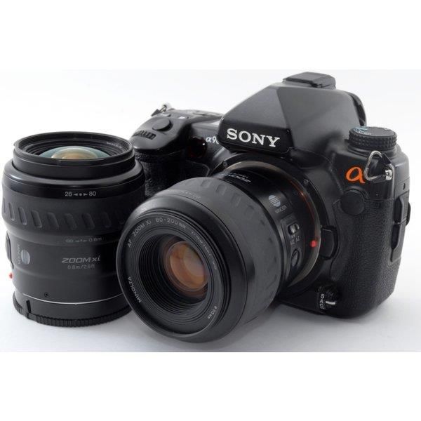 【5/9~5/16限定 最大4,000円OFF 5/10, 5/15限定で最大P3倍】【中古】ソニー SONY α900 DSLR-A900 ダブルズームセット ブラック 美品 マグネシウム合金ボディ カメラバッグストラップ付き