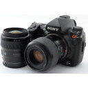 【4/24~4/27限定 最大4,000円OFF 4/25限定で最大P3倍】【中古】ソニー SONY α900 DSLR-A900 ダブルズームセット ブラック 美品 マグネシウム合金ボディ カメラバッグストラップ付き