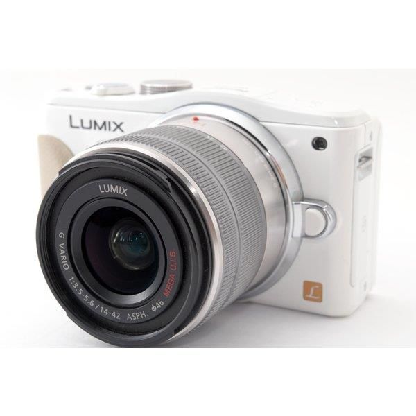 【5/23~5/27限定!最大4,000円OFF&5/25限定で最大P3倍】【中古】パナソニック Panasonic Lumix DMC-GF6 レンズキット ホワイト 美品 自分撮りミラーレス ストラップ SDカード付き