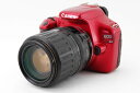 【7/4~11限定!最大4,000円OFF&7/5,7/10限定で最大P3倍】【中古】キヤノン Canon EOS Kiss X50 レッド 高倍率ズームレンズ...