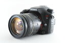 【中古】ソニー SONY α77 SLT-A77V 高倍率ズームセット 訳アリ実用品 高速連写に定評アリ SDカードストラップ付き 防塵・防滴 自分撮り