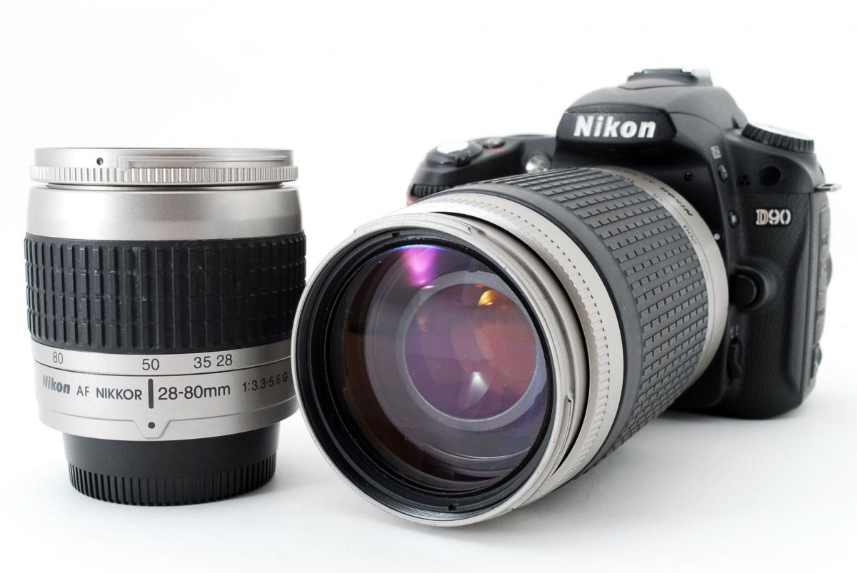 【6/22~27限定!最大4,000円OFF&6/25限定で最大P3倍】【中古】ニコン Nikon D90 超望遠300mm ダブルズームセット 訳アリ美品 SDカード付き