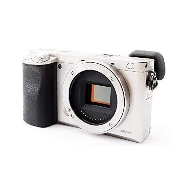 【中古】ソニー SONY α6000 ボディ シルバー ILCE-6000 S SDカード付き